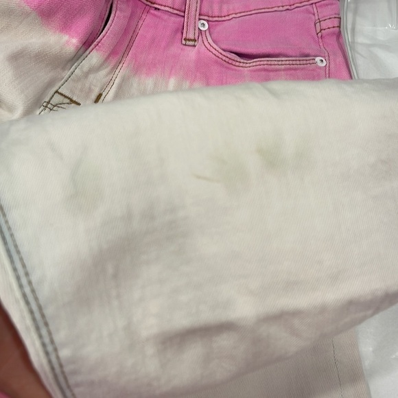 Hudson Krista Super Skinny Crop Chelsea Pink Ombre Stretch Mid Rise Jeans 27 - Picture 14 of 14